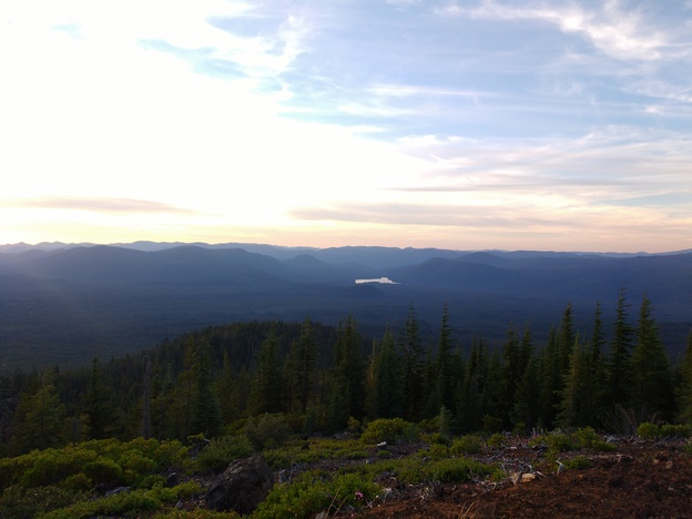 Sunset over the mountains