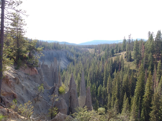 Pinnacles in gorge