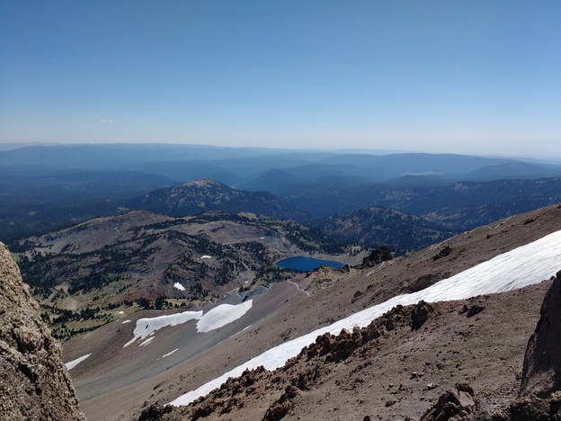 The view from Lassen Peak