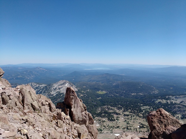 The view from Lassen Peak