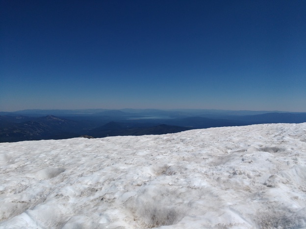 Snowfield on Lassen Peak